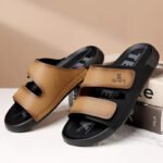 Men'S High-Quality Casual Shoes - Black and Brown Synthetic, Comfortable - Image 4