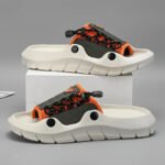 Men'S Breathable Mesh Slide Sandals - Comfortable Flat Open-Toe Slippers - Image 7