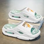 Unisex Open-Toe Slippers, Street Style Comfortable Soft Sole Non-Slip Shoes, Casual Outdoor Slides