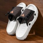 Men'S Breathable Mesh Slide Sandals - Comfortable Flat Open-Toe Slippers